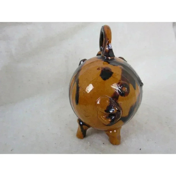 Pig piggy bank Coin Bank, Child's bank Pig Clay Piggy Bank, Hand made clay pig - Picture 5 of 6